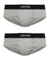Tom Ford Elastic Waist Underwear Two-piece In Gray