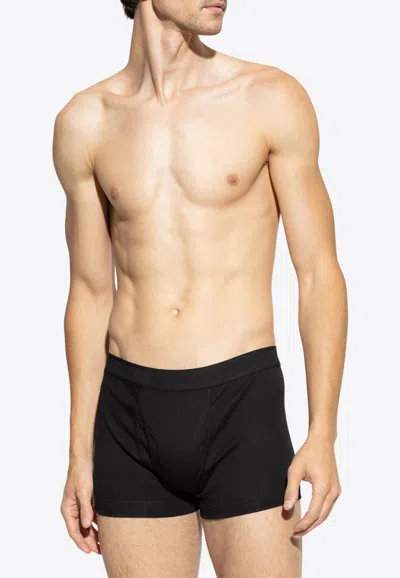 Tom Ford Elastic-waistband Logo Boxers In Blue
