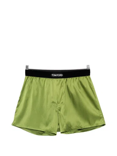 Tom Ford Elasticated Boxers In Green