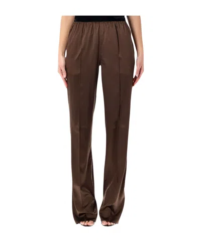 Tom Ford Solid Color Casual Pants In Brown