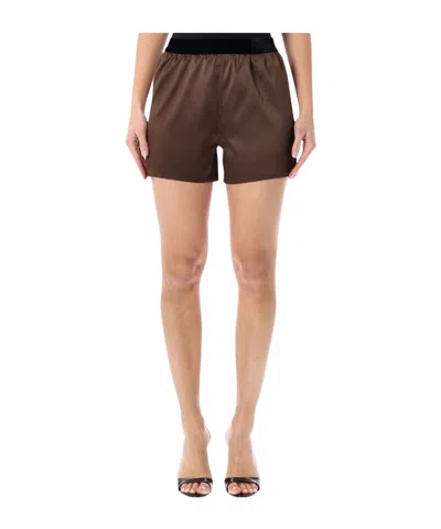 Tom Ford Solid Color Shorts In Brown