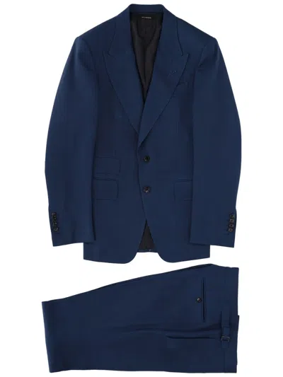 Tom Ford Elegant Men's Suit For Spring/summer 2026 In Blue