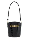 Tom Ford Brown Handbag With T Logo Detail In Croco Printed Leather Woman In Black