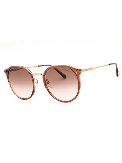 Tom Ford Elegant Round Sunglasses For Women In Brown