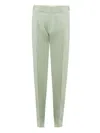 Tom Ford Green Viscose Chino Pant In Green