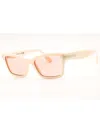 Tom Ford Elevated Rectangular Women's Sunglasses In Neutral