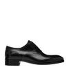 Tom Ford Elkan Burnished Leather Oxford In Black