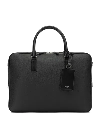 Tom Ford "elliot" Large Handbag In Black