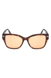 Tom Ford Elsa 55mm Butterfly Sunglasses