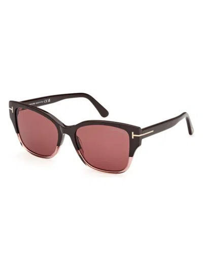 Tom Ford Elsa Ft1108 48z Sunglasses In Brown