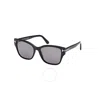 Tom Ford Elsa Polarized Smoke Butterfly Ladies Sunglasses Ft1108 01d 55 In Black