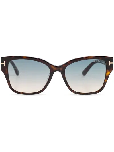 Tom Ford Elsa Sunglasses In Brown