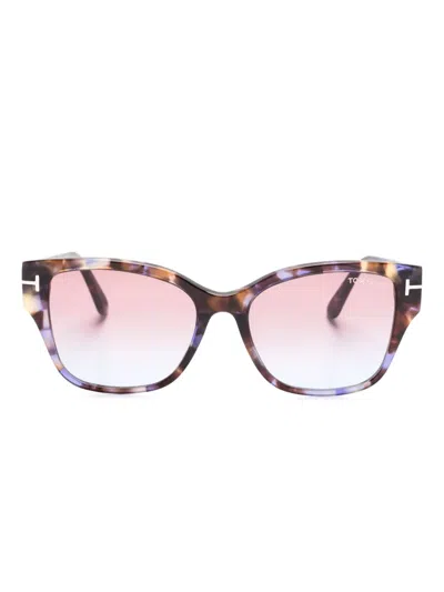 TOM FORD ELSA WAYFARER-FRAME SUNGLASSES