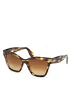 Tom Ford Elvira Butterfly Sunglasses, 55mm In Brown