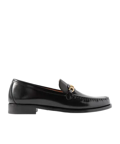 Tom Ford Embellished Leather Loafers In Black