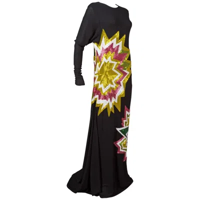 Pre-owned Tom Ford Embellished Pop Art Inspired Black Evening Dress, Fw 2013
