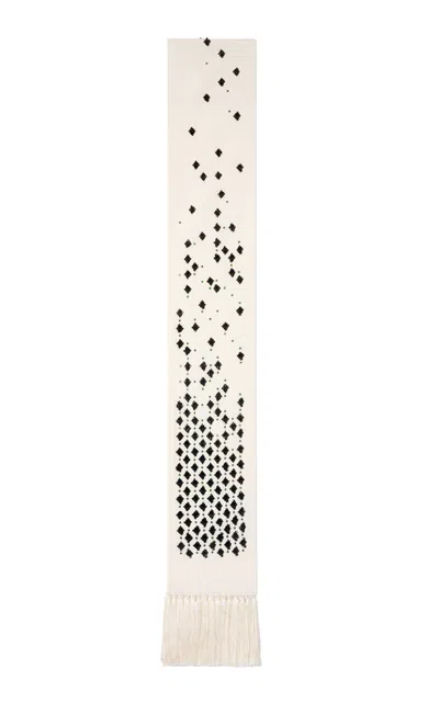 Tom Ford Embellished Silk-blend Scarf In Multi