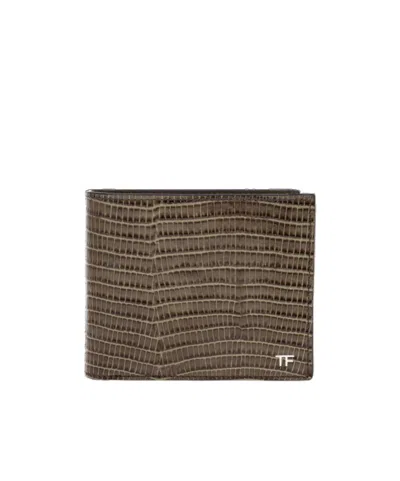 TOM FORD TOM FORD EMBOSSED BI-FOLD WALLET