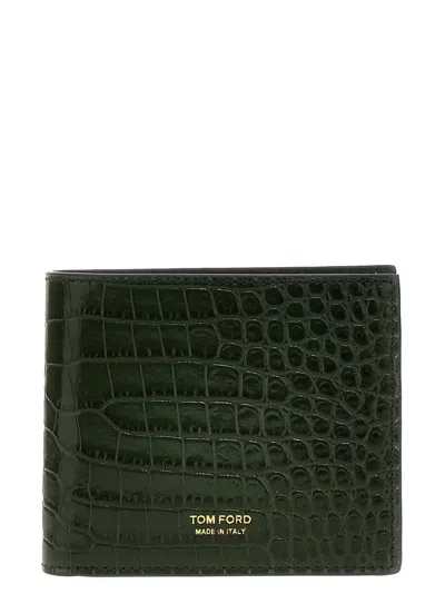 TOM FORD TOM FORD EMBOSSED BIFOLD WALLET
