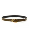 Tom Ford Men Belt With Buckle In Brown