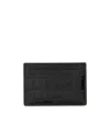 Tom Ford Crocodile-print Leather Card Holder In Black