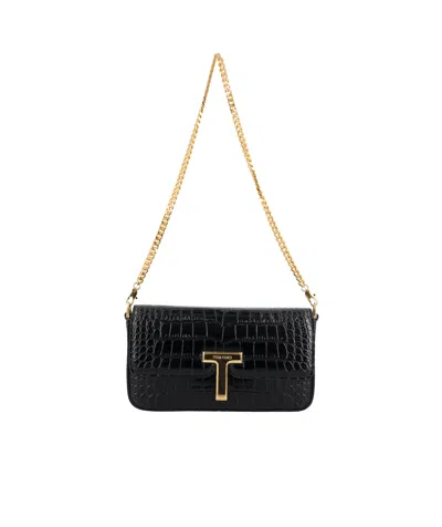 TOM FORD TOM FORD SHINY STAMPED EMBOSSED WALLIS MINI BAG