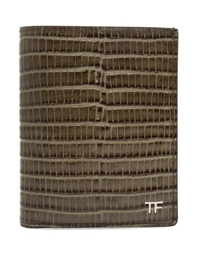 TOM FORD EMBOSSED LEATHER WALLET