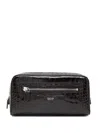 Tom Ford Embosssed Messenger Bag In Black