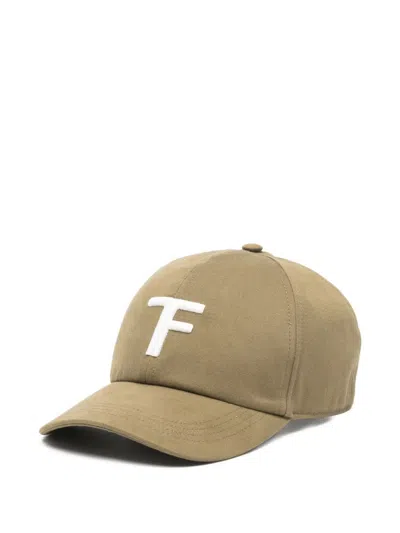Tom Ford Embroidered Baseball Cap In Brown