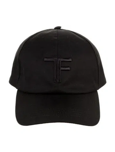Pre-owned Tom Ford Embroidered Logo Baseball Cap In Black
