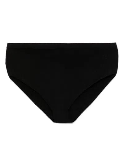 Tom Ford Embroidered-logo Brief In Black