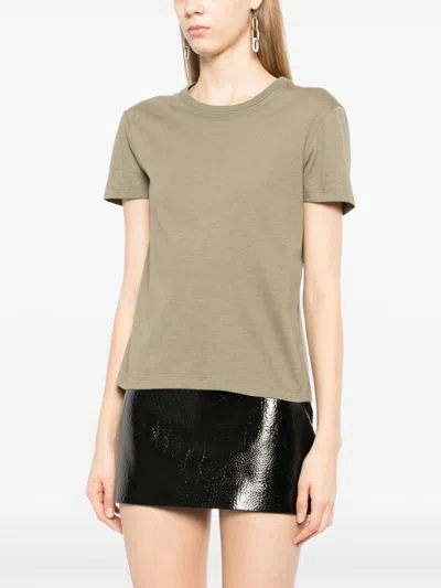 Tom Ford Embroidered Logo T-shirt In Green