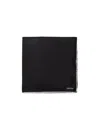 Tom Ford Embroidered Square Scarf With Logo In Black