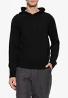 Tom Ford Embroidered Tf Sweater With Hood In Black