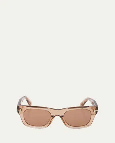 Tom Ford Emma 51mm Square Sunglasses In Brown