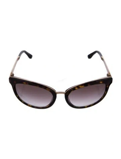 Pre-owned Tom Ford Emma Cat-eye Sunglasses In Brown