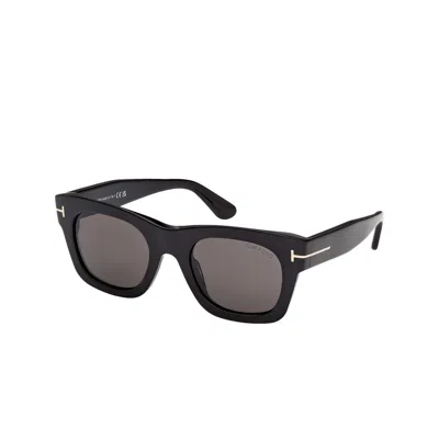 Tom Ford Emma Smoke Square Ladies Sunglasses Ft1314 01a 51 In Multi