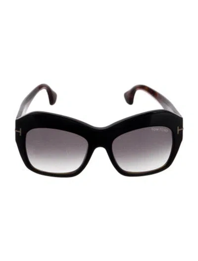 Pre-owned Tom Ford Emmanuelle Oversize Sunglasses In Multi
