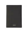 Tom Ford Engraved-logo Passport Holder In Black