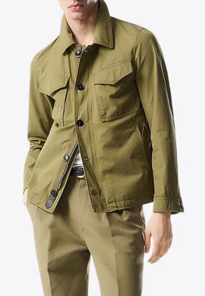 TOM FORD ENZYME TWILL FIELD JACKET