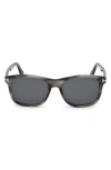 Tom Ford Eric 55mm Sunglasses In Grey/smoke