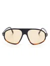 Tom Ford Erol Aviator Sunglasses In Black