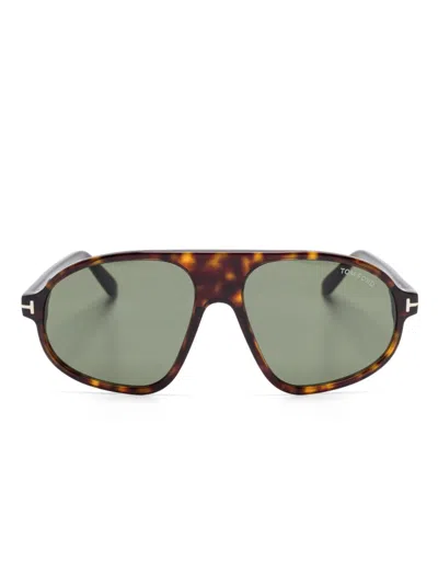 Tom Ford Erol Sunglasses In Brown