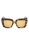 Tom Ford Esme 50mm Square Sunglasses