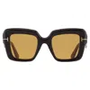 Tom Ford Esme Brown Square Ladies Sunglasses Ft1157 01e 50 In Multi