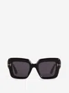Tom Ford Esme Rectangular Sunglasses In Black