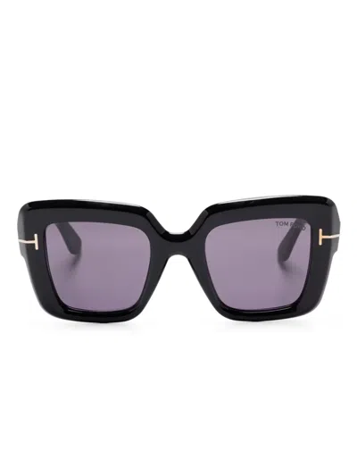 Tom Ford Esme Square-frame Sunglasses In Black