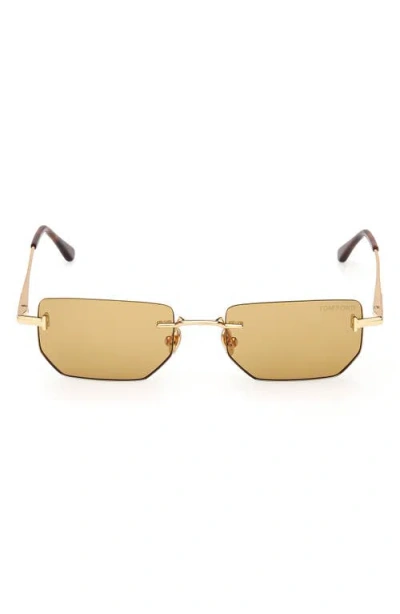 TOM FORD TOM FORD ETHAN 53MM GEOMETRIC SUNGLASSES