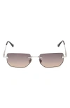 Tom Ford Ethan 53mm Geometric Sunglasses In Brown