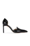 Tom Ford Eva Croc 85 D'orsay Pump In Black